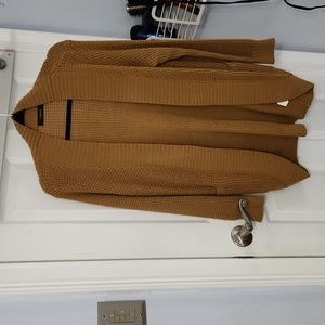 EUC YIBOCK cardigan sweater. Camel colored, size M.